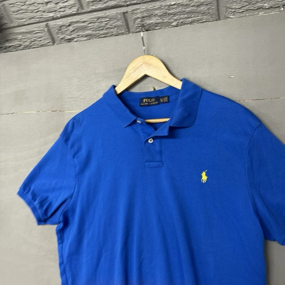 Polo Ralph Lauren Polo Shirt Mens XL Blue Comfort Preppy‎ Preowned